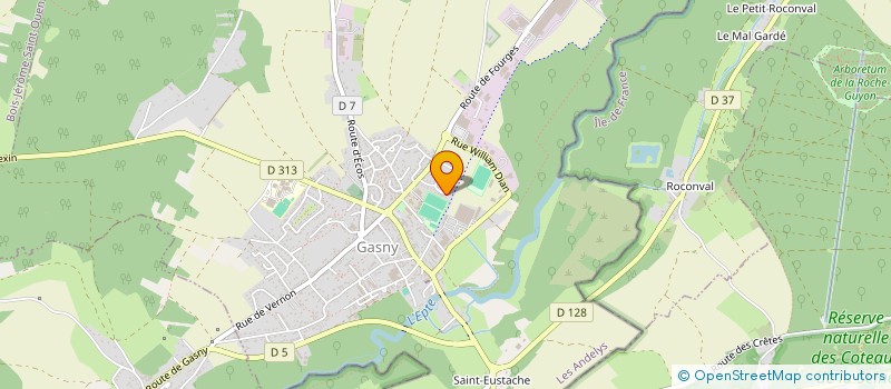 localisation de l'entreprise CNC COUVERTURE ZINGUERIE  GASNY