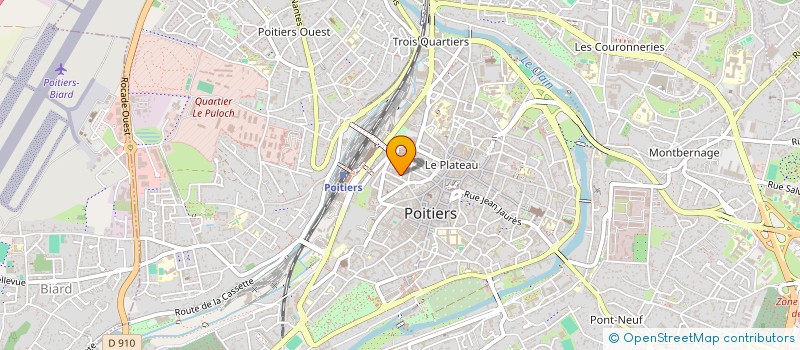 localisation de l'entreprise CNC DISTRIBUTION  POITIERS