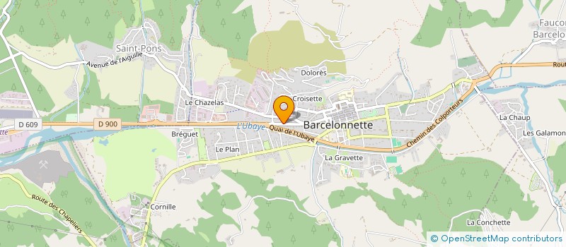 localisation de l'entreprise CNC HABITAT à BARCELONNETTE