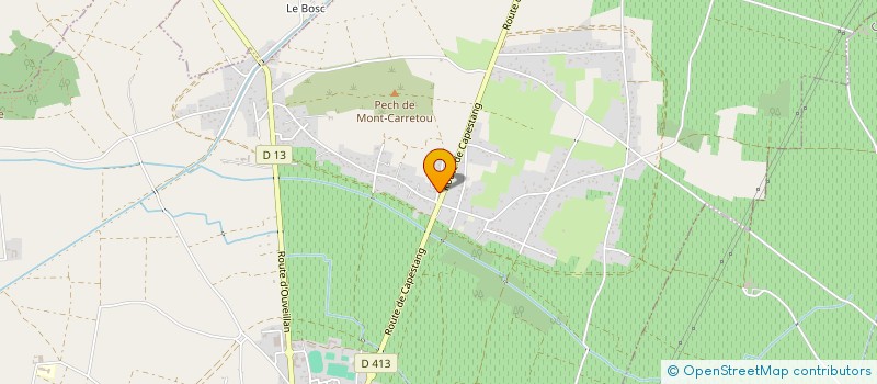 localisation de l'entreprise CNC IMMOBILIER  CUXAC-D'AUDE