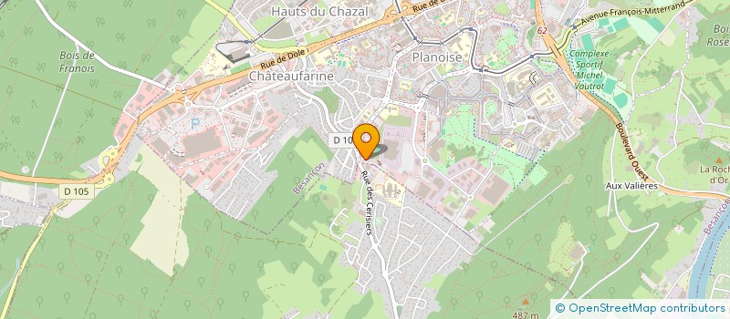 localisation de l'entreprise CNC MARTY à BESANCON