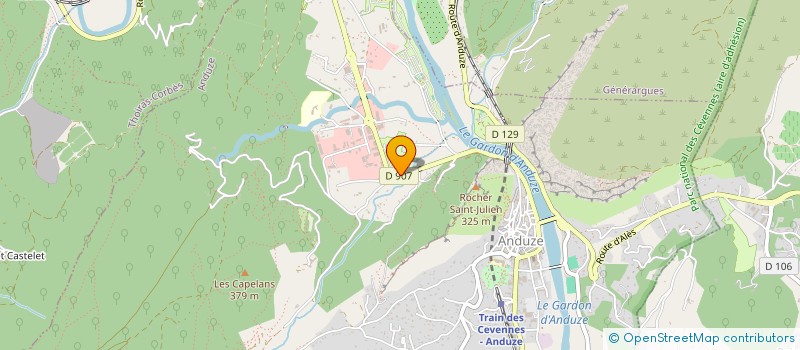 localisation de l'entreprise CNCG à ANDUZE