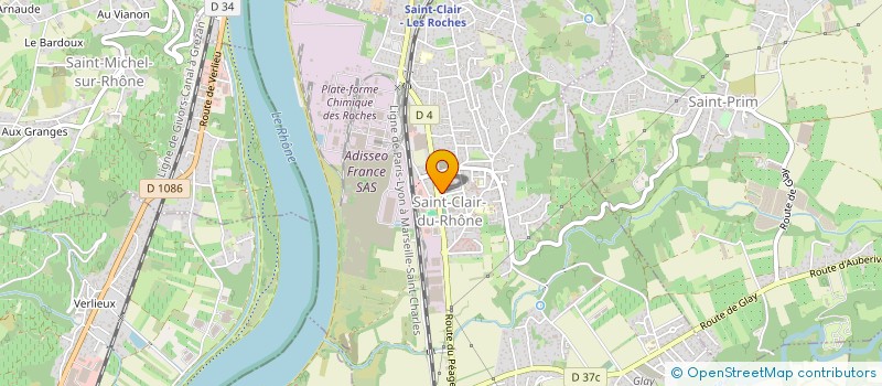 localisation de l'entreprise CNCS  SAINT-CLAIR-DU-RHONE