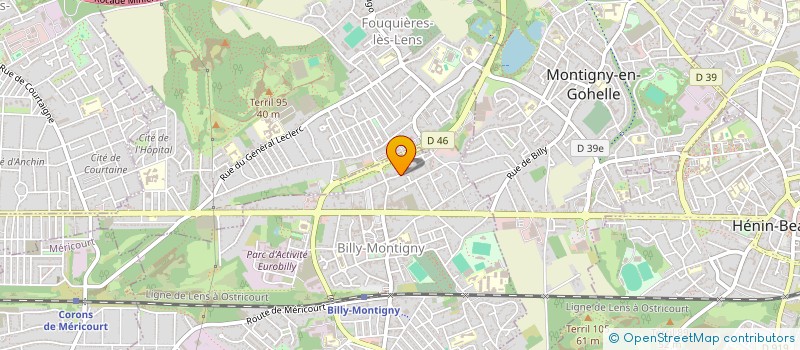 localisation de l'entreprise CNCSSM à BILLY-MONTIGNY