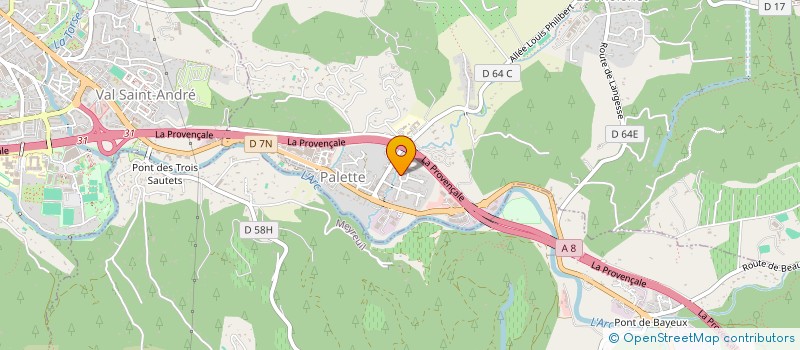 localisation de l'entreprise CND  LE THOLONET