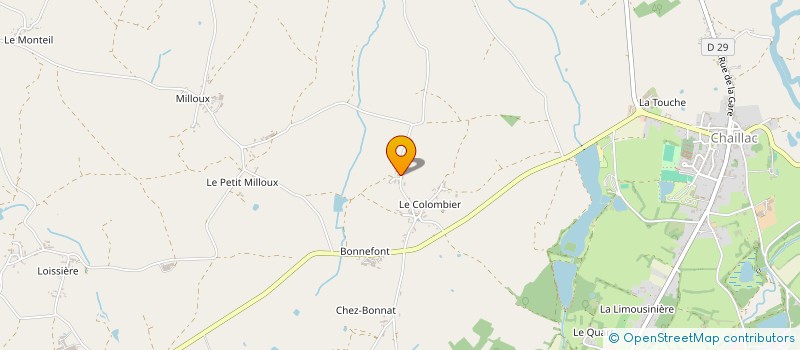 localisation de l'entreprise CND à CHAILLAC