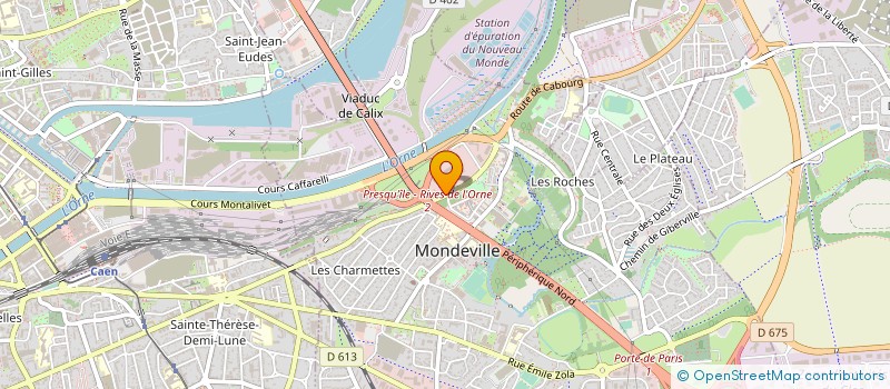 localisation de l'entreprise CNDISTRIBUTION à MONDEVILLE