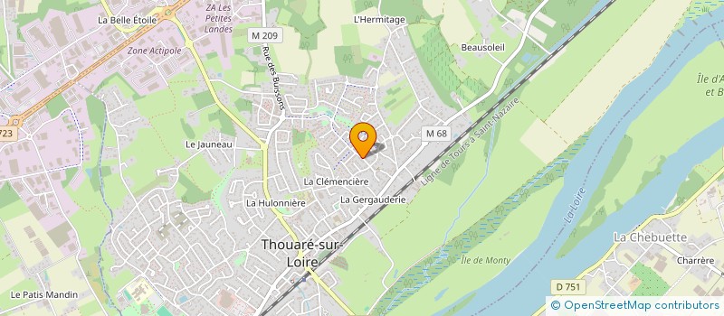 localisation de l'entreprise CNDJ  THOUARE-SUR-LOIRE