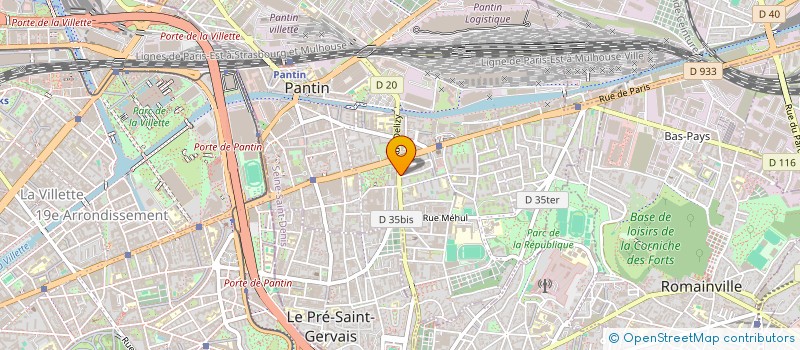 localisation de l'entreprise CNDL-PANTIN  PANTIN