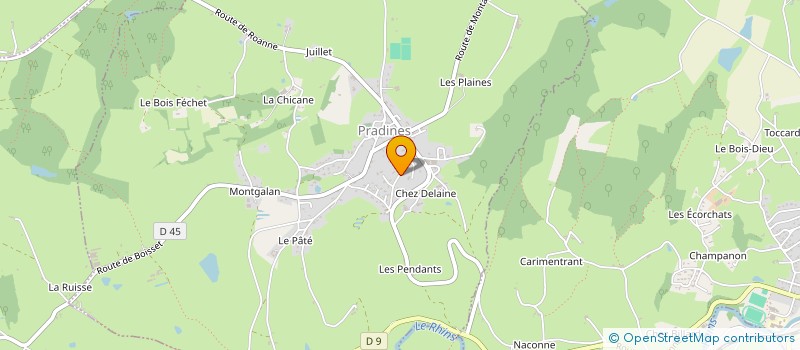 localisation de l'entreprise CNEP  PRADINES