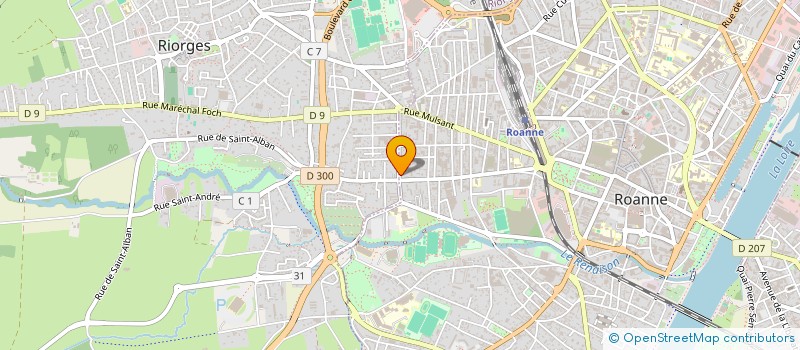 localisation de l'entreprise CNET à ROANNE