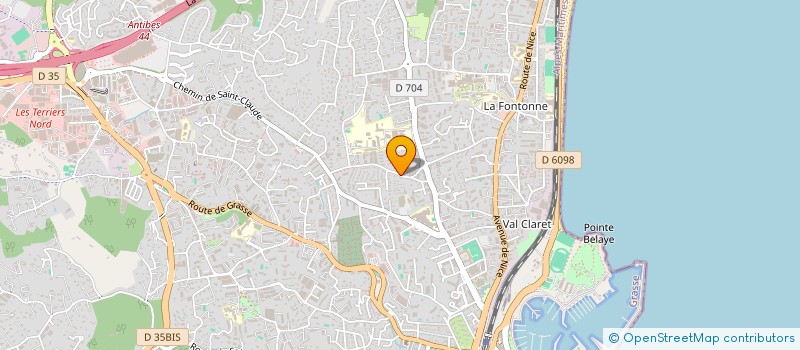 localisation de l'entreprise CNET à ANTIBES