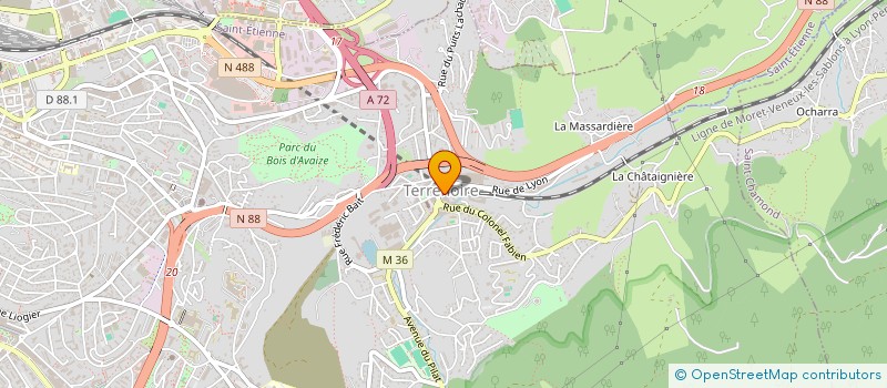 localisation de l'entreprise CNF  SAINT-ETIENNE