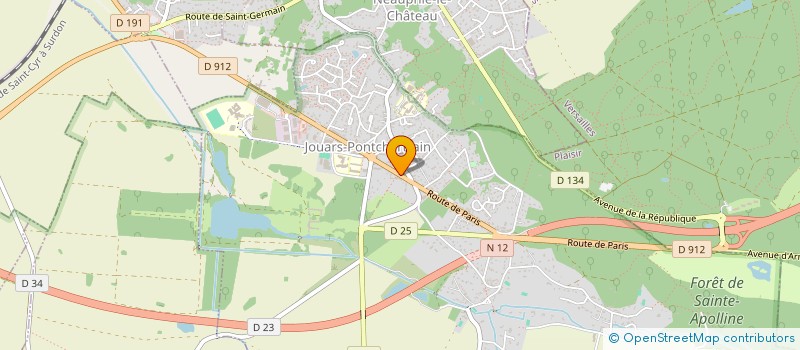 localisation de l'entreprise CNF BATIMENT  JOUARS-PONTCHARTRAIN