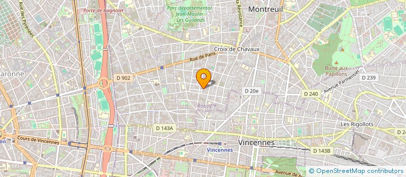 localisation de l'entreprise CNFR ET ASSOCIATIONS DE DEVELOPPEMENT ET D ANIMATION DU MILIEU RURAL C.N.F.R à MONTREUIL