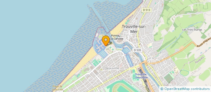 localisation de l'entreprise CNG IMMOBILIER à DEAUVILLE