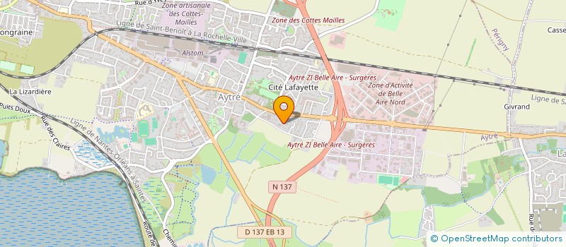 localisation de l'entreprise CNG NOT'  AYTRE