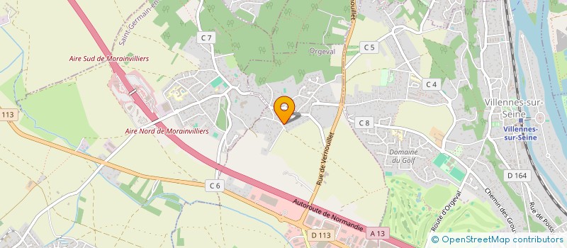 localisation de l'entreprise CNG TRADING  ORGEVAL