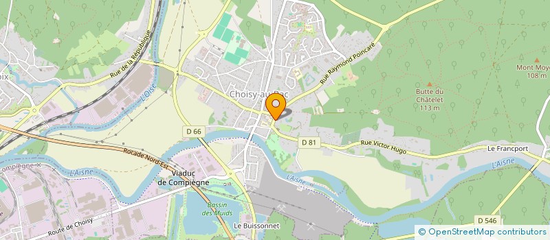 localisation de l'entreprise CNHC à CHOISY-AU-BAC