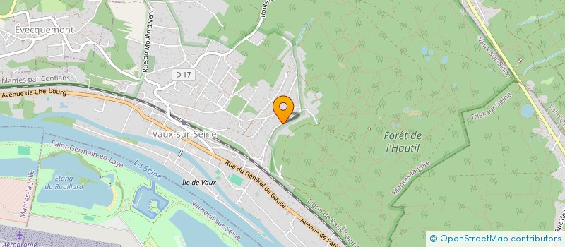 localisation de l'entreprise CNI à VAUX-SUR-SEINE