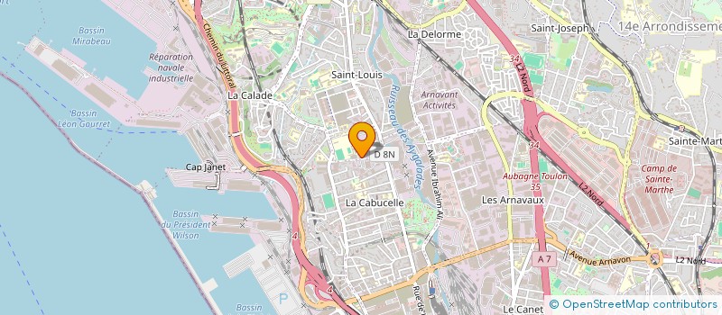 localisation de l'entreprise CNI IMMO à MARSEILLE