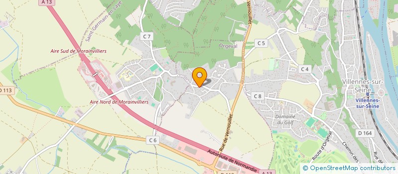 localisation de l'entreprise CNJ  ORGEVAL