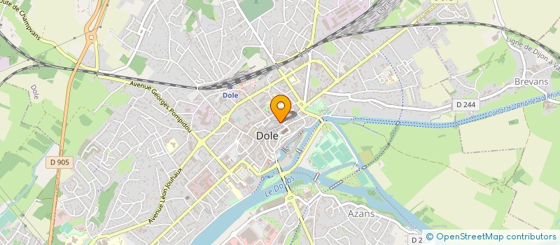 localisation de l'entreprise CNJ BAUDOT à DOLE