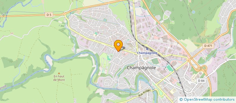 localisation de l'entreprise CNJ SENIORS (CHAMPAGNOLE NOZEROY JURA SENIORS)  CHAMPAGNOLE