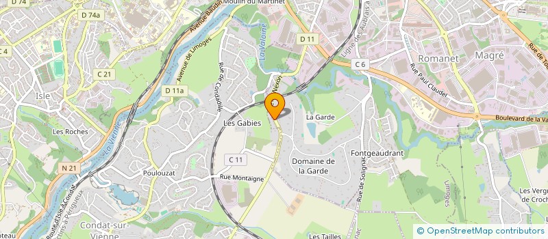 localisation de l'entreprise CNL à LIMOGES