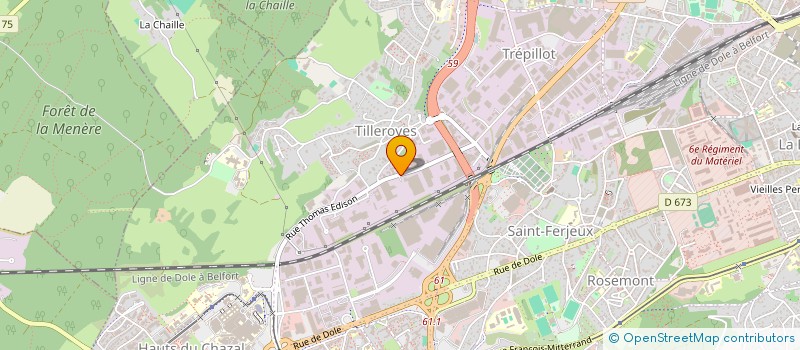 localisation de l'entreprise CNL DEVELOPPEMENT à BESANCON