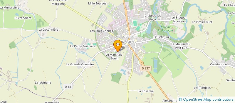 localisation de l'entreprise CNL IMMO  LUCS SUR BOULOGNE (LES)