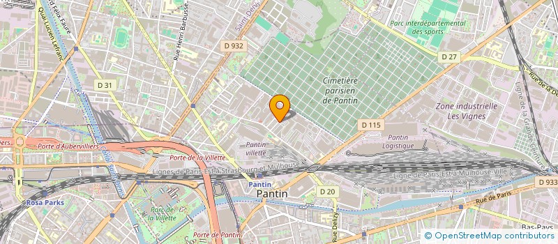 localisation de l'entreprise CNM à PANTIN