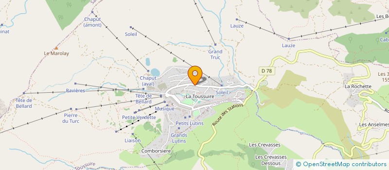 localisation de l'entreprise CNOP/DE BAEREMAEKER  FONTCOUVERTE-LA-TOUSSUIRE