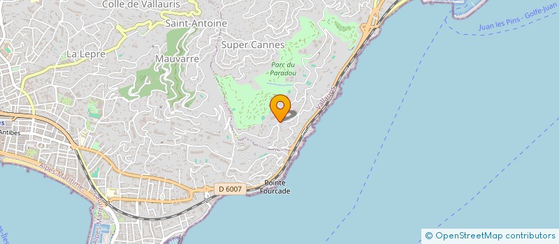 localisation de l'entreprise CNOSSOS HOLDING  VALLAURIS