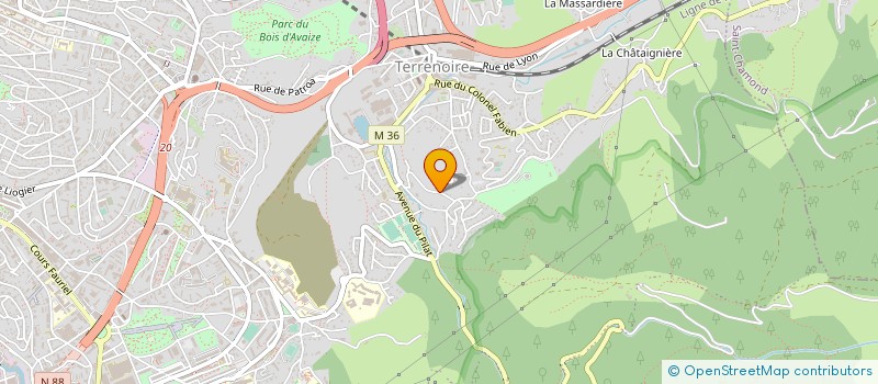 localisation de l'entreprise CNPM à SAINT-ETIENNE