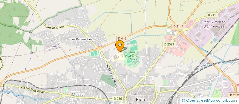 localisation de l'entreprise CNR CERCLE DES NAGEURS RIOMOIS à RIOM