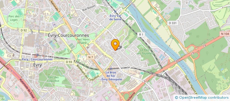 localisation de l'entreprise CNR2  EVRY-COURCOURONNES