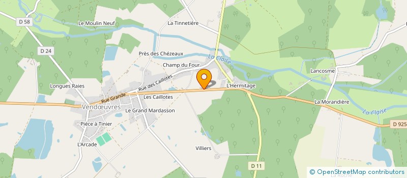 localisation de l'entreprise CNRM à VENDŒUVRES