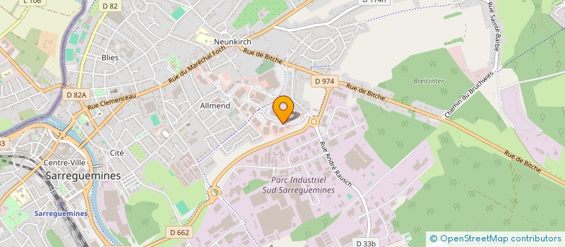 localisation de l'entreprise CNS à SARREGUEMINES