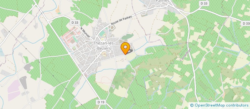 localisation de l'entreprise CNS  THEZAN-LES-BEZIERS