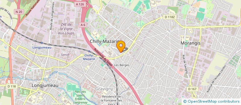 localisation de l'entreprise CNS à CHILLY-MAZARIN