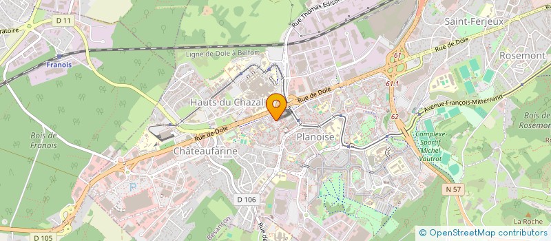 localisation de l'entreprise CNS EXPRESS à BESANCON