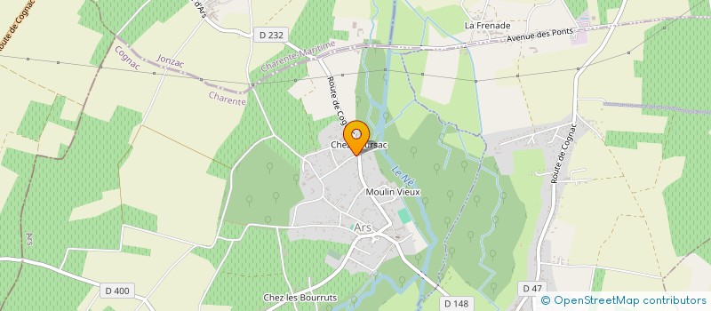 localisation de l'entreprise CNS-FRERES à ARS