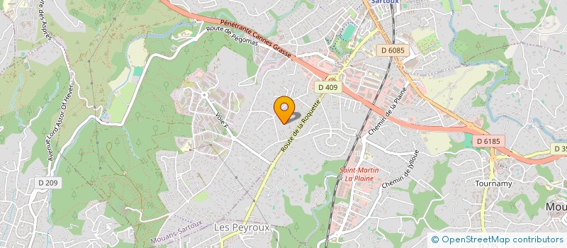 localisation de l'entreprise CNS VALLAURIS GOLFE JUAN  MOUANS-SARTOUX