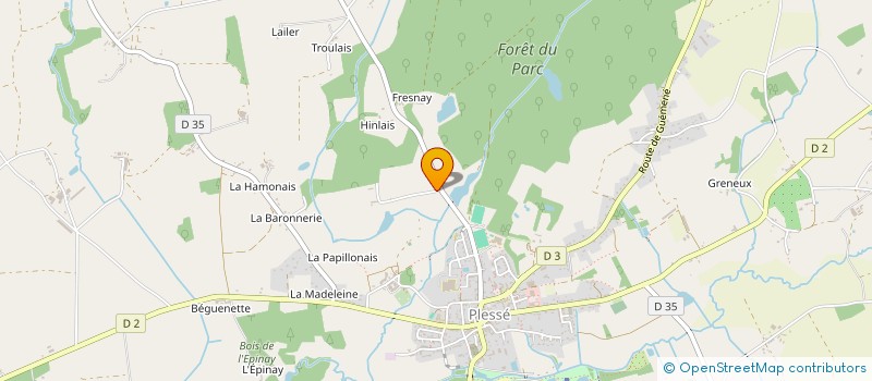 localisation de l'entreprise CNSI SOLUTION ET DISTRIBUTION à PLESSE
