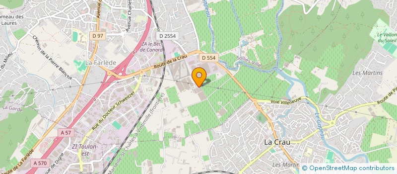localisation de l'entreprise CNT à LA FARLEDE
