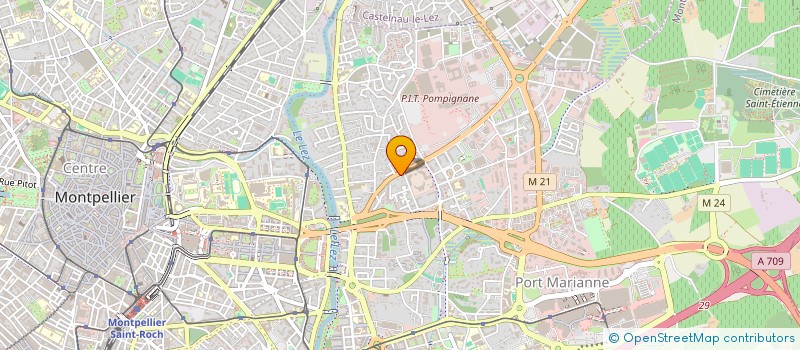 localisation de l'entreprise CNT INFORMATIQUE à MONTPELLIER