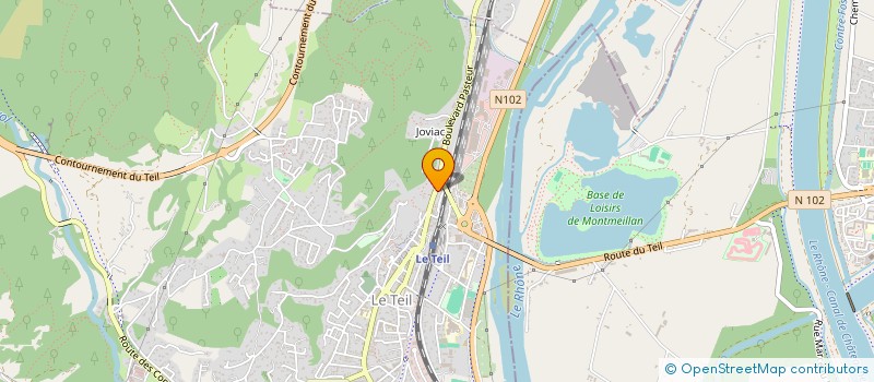 localisation de l'entreprise CNTC  LE TEIL