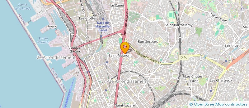 localisation de l'entreprise CNTL MACONNERIE à MARSEILLE