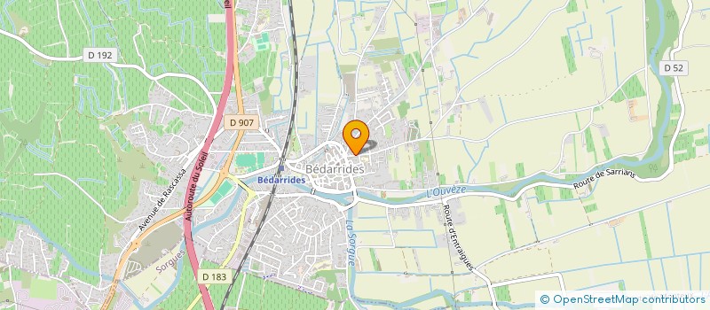 localisation de l'entreprise CNTR  BEDARRIDES